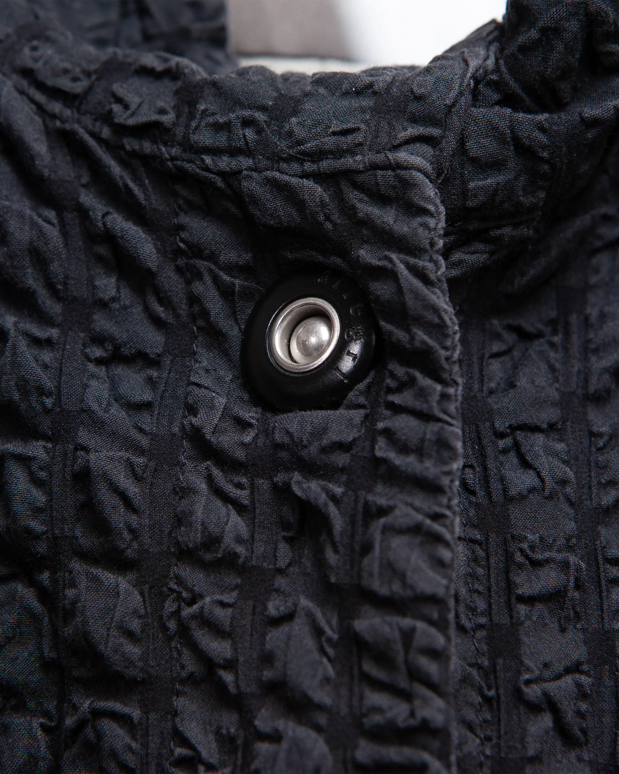 puckered jacquard jacket